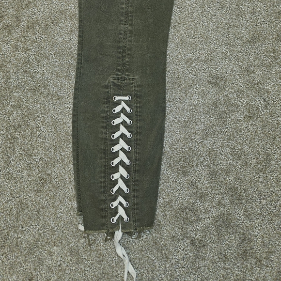 HUDSON JEANS Nico Lace-up Military Green Pants MRSP $235 - Picture 2 of 6